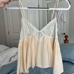 Free people lace flowy tank